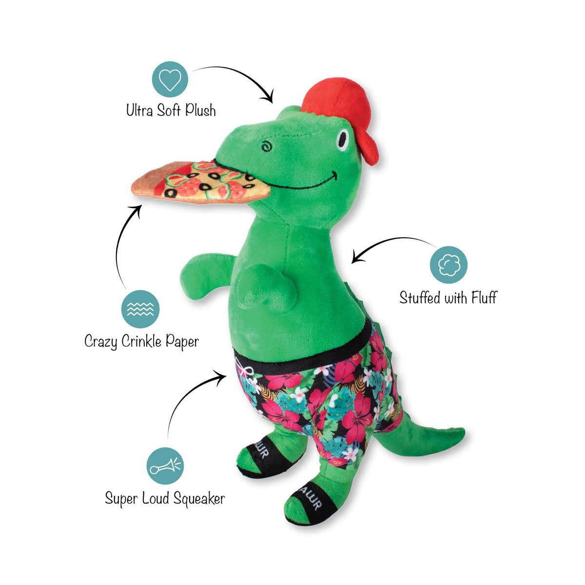 Pet Supplies : Leaps & Bounds Wildlife Squeaker Dog Toy X