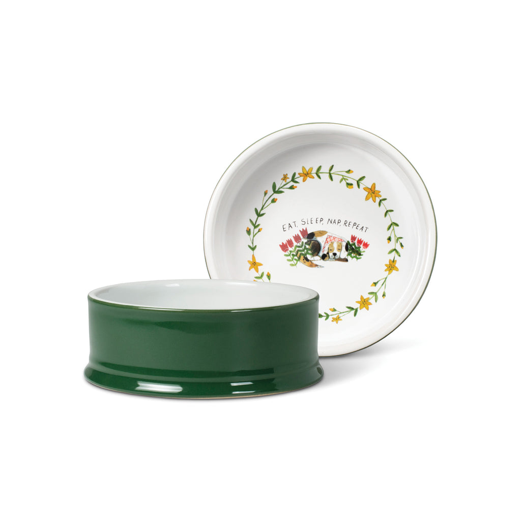 PETSHOP MS EAT, SLEEP, NAP FOREST SMALL DOG BOWL