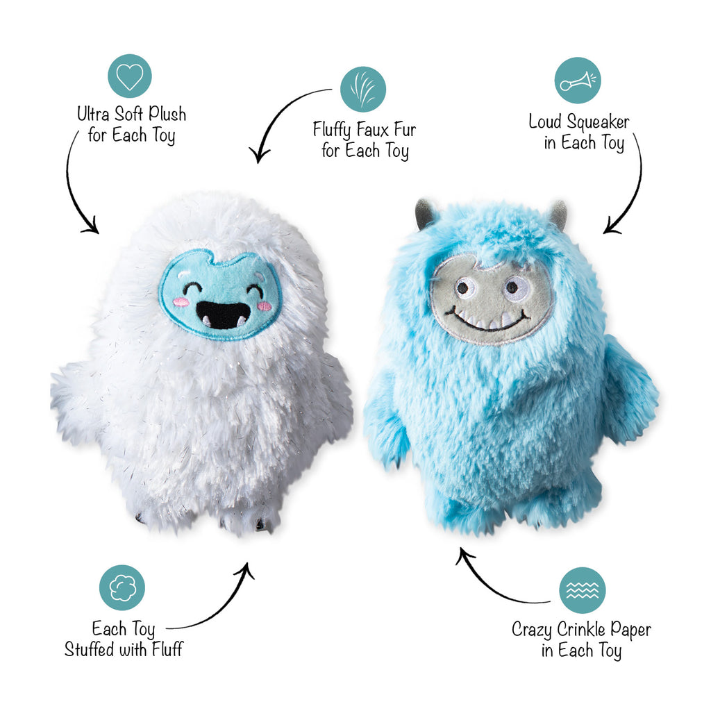 PETSHOP YETI FOR US? 2 PIECE DOG TOY SET