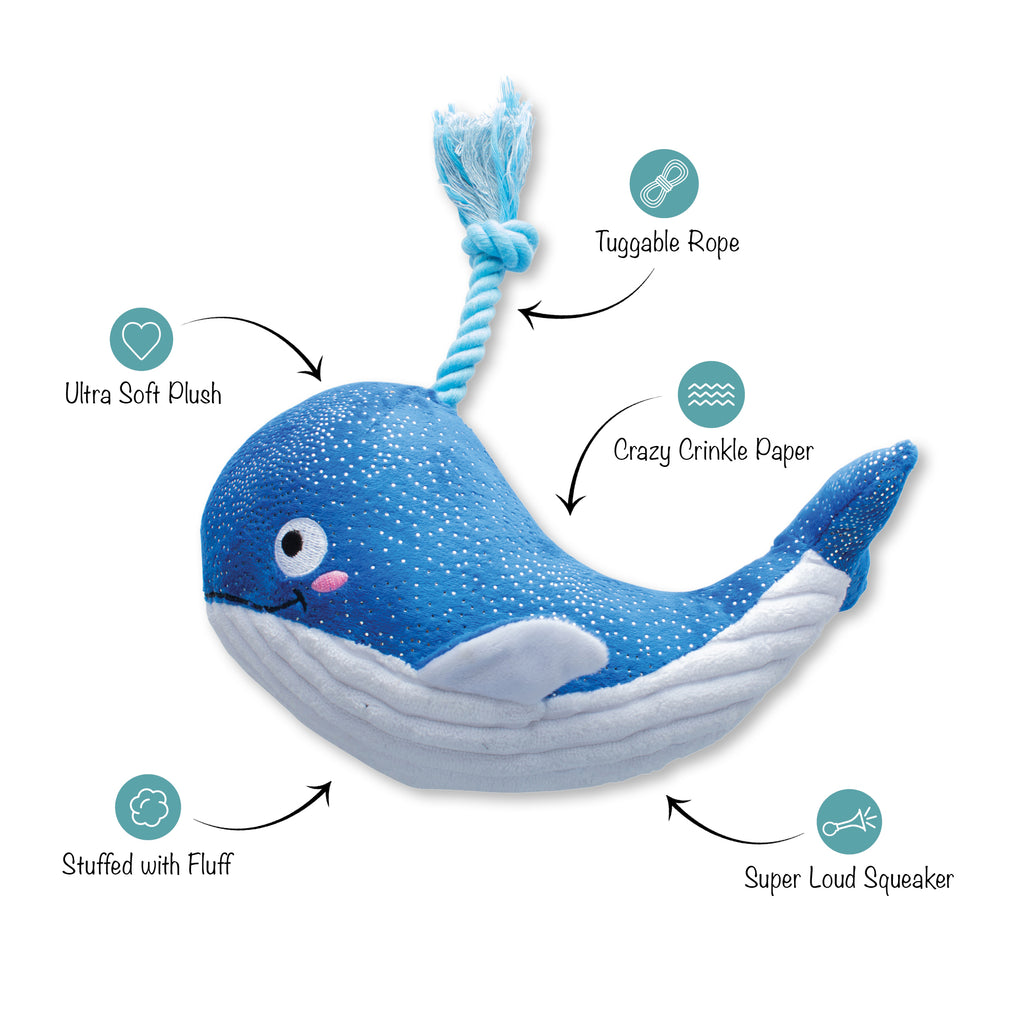 PETSHOP WHALE, HELLO THERE DOG TOY