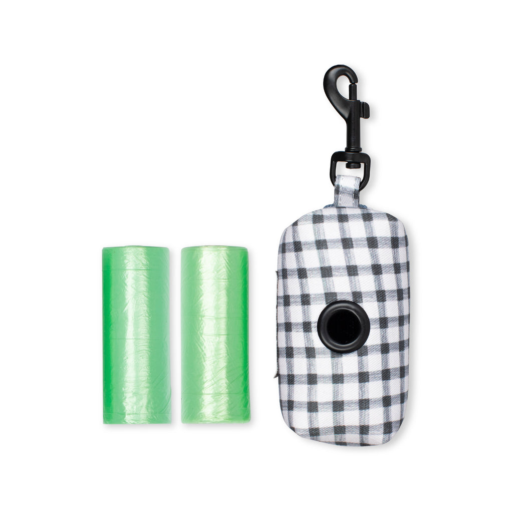 PETSHOP PAINTED GINGHAM WASTE BAG HOLDER